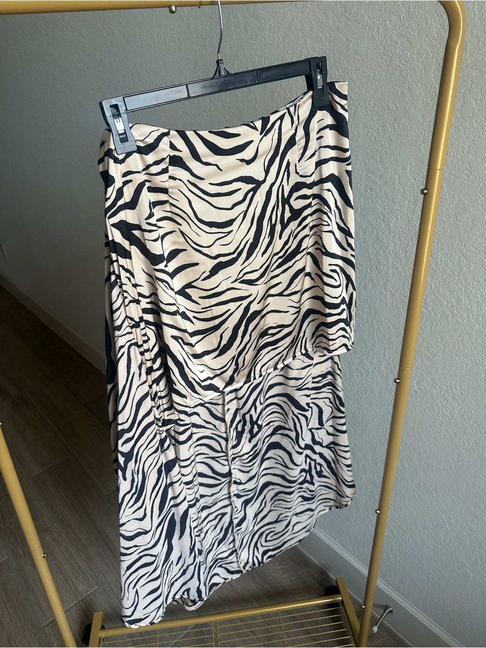 Show Me Your Mumu Wrap Me Up Skirt - Beige & Black Zebra